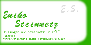 eniko steinmetz business card